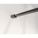 HOPA - Walk-in sprchovací kút LAGOS GRAFIT NEW 200 - Farba rámu - Grafit, Rozmer A - 130, Rozmer C - 200, Výplň - Číre bezpečnostné sklo - 8 mm BCLAGO13GCN2