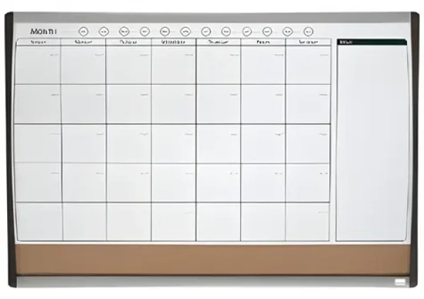 NOBO Mesačný organizér / Magnetická tabuľa / 58,5 x 43 cm (1903813)