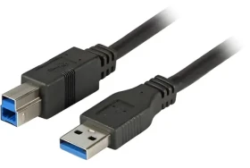 EFB čierna / USB kábel AB / USB 3.0 5 Gbit/s / 1,8 m (K5236.1,8)