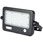 V-TAC solárne záhradné lampa VT-788-10 8674 LED 10.00 W denná biela čierna; 8674