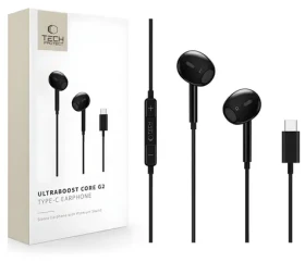 Tech-Protect Ultraboost Core G2 čierna / Bezdrôtové slúchadlá / Bluetooth / USB-C nabíjacie púzdro