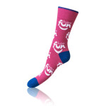 Darčeková krabica zábavných bláznivých ponožiek 4 páry CRAZY SOCKS BOX - BELLINDA - červená 39 - 42
