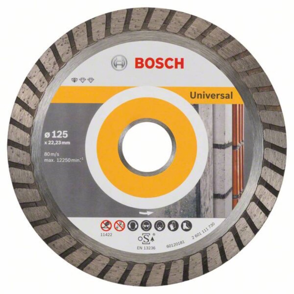 BOSCH Diamantový kotúč Standard for Universal Turbo, 125 mm, 2608602394