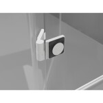 MEXEN/S - Lunar sprchovací kút dvere krídlové pravá 80 x 70, transparent, biela 834-080-070-20-00-P