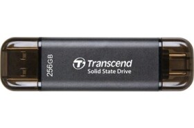 Transcend ESD310C Externý SDD 256GB sivá / USB-A/C 3.2 Gen 2 / R: 1050MBs / W: 950MBs (TS256GESD310C)