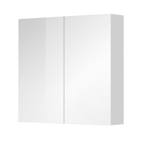 Mereo Aira, Mailo, Opto, Bino, Vigo kúpeľňová galerka 80 cm, zrkadlová skrinka, biela CN717GB