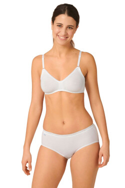 Dámske nohavičky Basic midi white - Sloggi Bílá 3XL