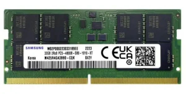 Samsung M425R4GA3BB0-CQK 32GB (1x32GB) 4800MHz / DDR5 / CL40 / 1.1V / SO-DIMM / Non-ECC (M425R4GA3BB0-CQK)