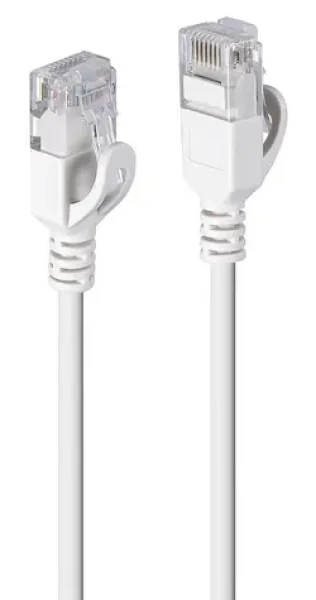Lindy Ultra Slim šedá / Patch kábel / Cat6a U/UTP / RJ-45 / 3 m (47585)