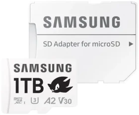 Samsung PRO PLUS Sonic the Hedgehog microSDXC 1TB + SD adaptér / UHS-1 / Class 10 / U3 / Čítanie: 180MBps / Zápis: 130MBps (MB-MD1T0SA/LC1)