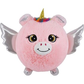 Sparkys Nafukovací plyšový kamarát - Ružový jednorožec 30 cm