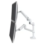 Ergotron LX Dual Stacking Arm biela / Stolný držiak s ramenom pre dvoch LCD (45-492-216)