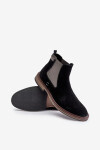 Semišové členkové topánky Chelsea Pánske Big Star OO174154 Black 41