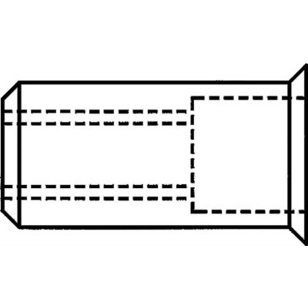 Gesipa 1433711 slepá nitovacie matice (Ø x d) 6 mm x 12 mm M4 ocel 500 ks; 1433711