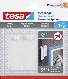 Tesa Powerstrips® 77773 Nalepovací klinec na tapety a omietku / Nosnosť 1 kg (77773-00000)