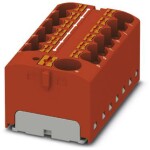 Phoenix Contact PTFIX 10/12X4 RD 3273882 blok rozvádzača Pólov: 13 0.2 mm² 6 mm² červená 8 ks; 3273882