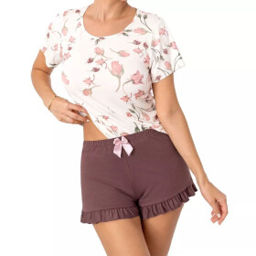 Dámske pyžamo Amaris short - Donna švestková M