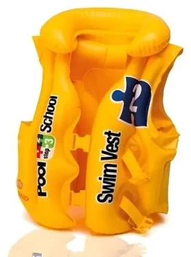 INTEX 58660 Deluxe School žltá / Plavecká vesta / 3-6 rokov / do 30 kg (T00830197)