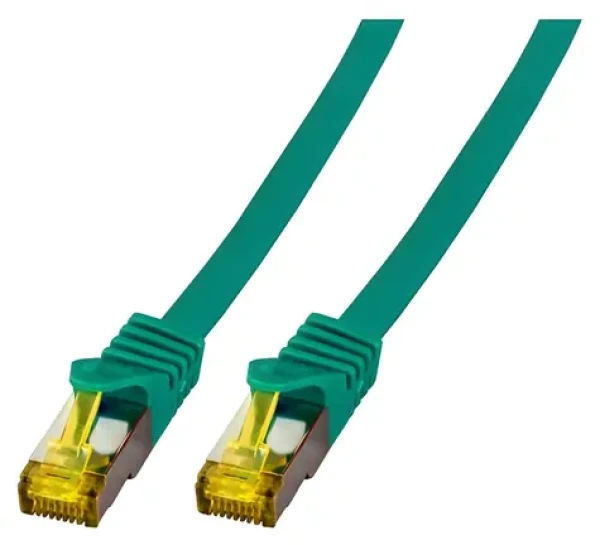 EFB Cat6a zelená / Patch kabel / S/FTP / Cat7 Rohkabel / 7,5 m / RJ-45 / LSZH (MK7001.7,5GR)
