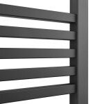 Radiátor kombinovaný Isan Quadrat 150,5x60cm stredové pripojenie čierna matná DQUA15050600CSMS DQUA15050600CSMS