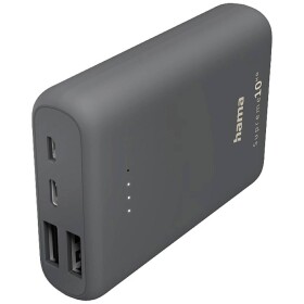 Hama Supreme 10HD sivá / powerbank / 10000 mAh / 3A / 2x USB-A / 1x USB-C (201668)