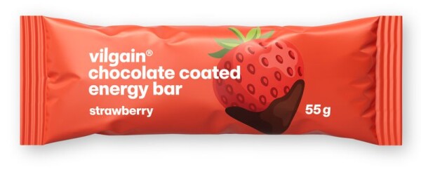 Vilgain Energy Bar – jahoda zaliata čokoládou 55 g