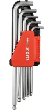 YATO YT-5837 / Sada kľúčov imbus s guličkou 12 ks dlhšia (YT-5837)