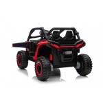 Mamido Mamido Elektrické autíčko Buggy UTV KCK 4x4 červené 24V | 800W | 50 kg | EVA | LED | 2,4 Ghz | ECO koža