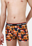 Pánske boxerky John Frank JFBD08 M Tm. modrá