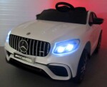 Mamido Elektrické autíčko Mercedes GLC63s biele s pohonom 4x4 a koženými sedadlami