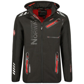 Geographical Norway Softshellová bunda Royaute DB 068 M WY2000H/GN/Black/Red 2XL