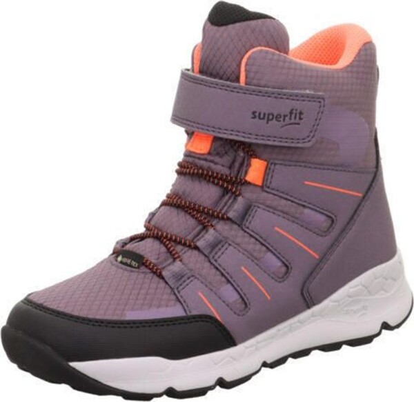 Dievčenské zimné topánky FREE RIDE Purple/Orange Gore-Tex, Superfit , 1-000568-8500, fialová - 41