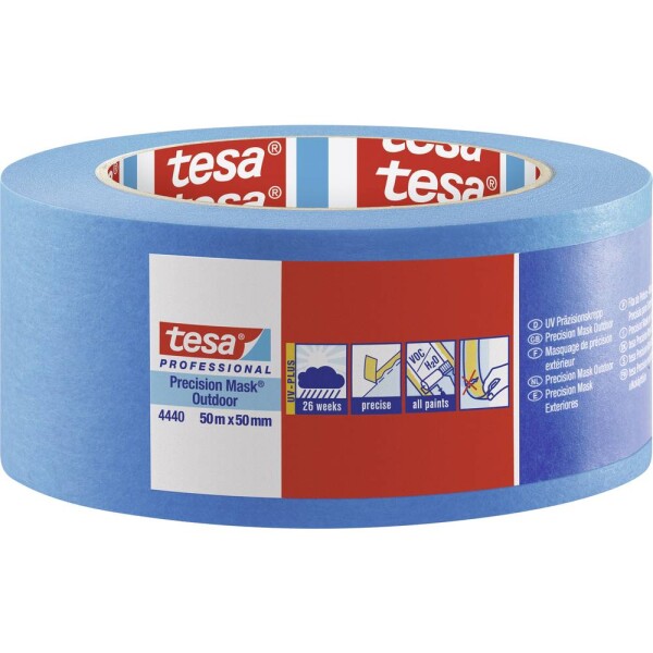 Tesa PRECISION OUTDOOR 04440-00004-00 krepová lepiaca páska tesa® Professional modrá (d x š) 50 m x 50 mm 1 ks; 04440-00004-00