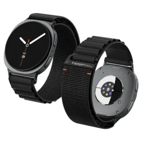 Spigen Fabric Band pre Samsung Galaxy Watch Ultra 2/1 47mm čierna / Remienok / Nylon / Kovová pracka (AMP11613)