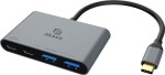 Akasa AKASA Hub USB-C na 2x Typ-C + 2x Typ-A USB 3.2