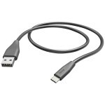 Hama Nabíjací kábel USB USB 2.0 USB-A zástrčka, USB-C ® zástrčka 1.50 m čierna 00201595; 00201595