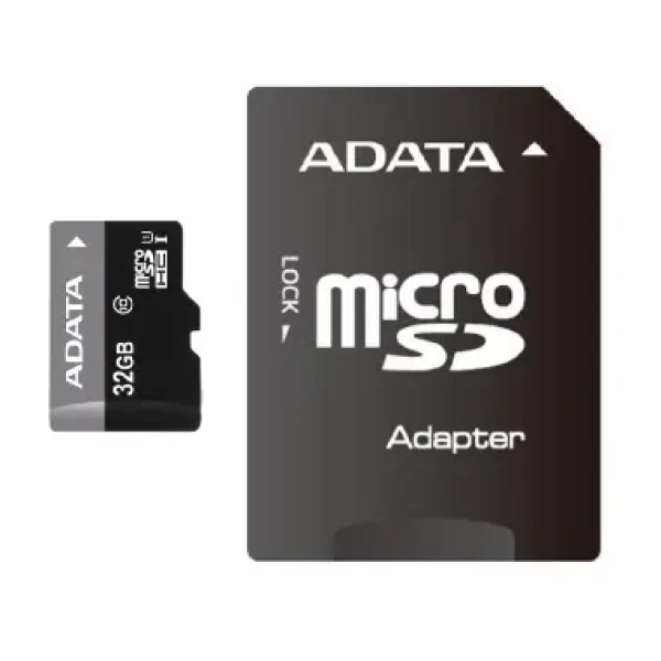 ADATA Premier Micro SDHC karta 32GB + SD adaptér / UHS-I U1 Class 10 / R: 30MB / s / W: 10MB / s (AUSDH32GUICL10-RA1)