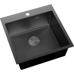 MEXEN - Solix oceľový drez 1-bowl 500 x 500 mm, čierna HC 6407501000-70HC