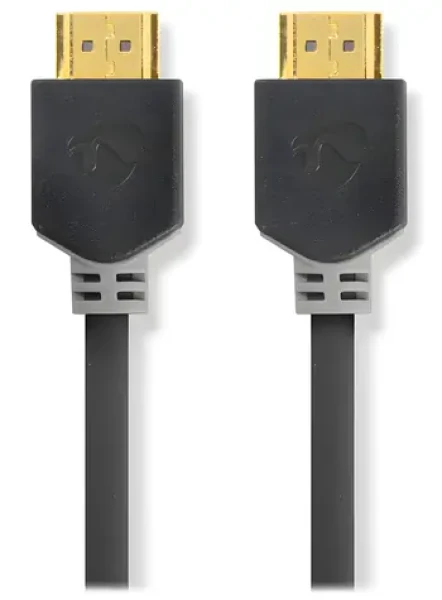 Nedis High Speed HDMI 2.0 10 m antracit / Kábel HDMI / 4K 60Hz / Ethernet / Pozlátené konektory (CVBW34000AT100)