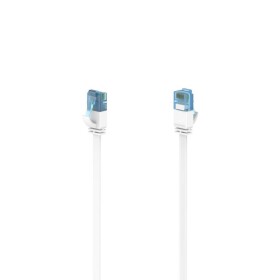 Hama 00200687 RJ45 sieťové káble, prepojovacie káble CAT 6A U/UTP 15 m biela plochý 1 ks; 00200687