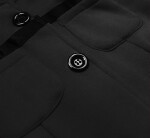 Čierna dámska krátka mikina na zips (AMG-63) odstíny černé XL (42)