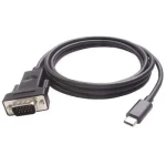 PremiumCord Prevodník USB-C na VGA / Redukcia / Full HD 1080p 60Hz / Kábel 1,8 m (8592220015435)