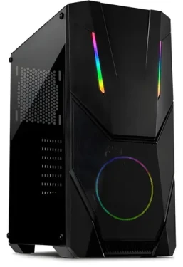 Inter-tech IT-3303 Hornet čierna / Skriňa / ATX / priehľadná bočnica / 1x 120mm ARGB / bez zdroja (88881340)