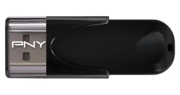 PNY Attaché 4 čierna / Flash disk / 64 GB / USB 2.0 / čítanie 25 MB/s (FD64GATT4-EF)
