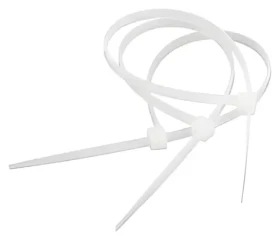 OEM sťahovacia páska biela 300 x 4,8 mm / Sťahovacie pásky na káble / 50 ks (8595689803247)
