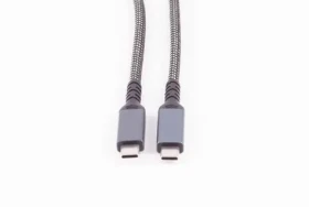 Shiverpeaks nabíjací kábel USB-C / Nabíjací kábel / USB 3.2 / 100 W PD / textilný / 1 m (BS14-75004)