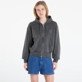 Mikina Carhartt WIP W' Hooded Nelson Jacket Black Garment Dyed S