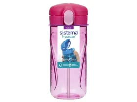 Sistema Hydrate Quick Flip Top Fľaša so slamkou 520 ml ružová (8592001419674)