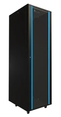 Extralink 42U 19" čierna / Stojanový rozvádzač / 600×800 mm / Sklenené dvere / Nosnosť 600 kg (EX.8628)
