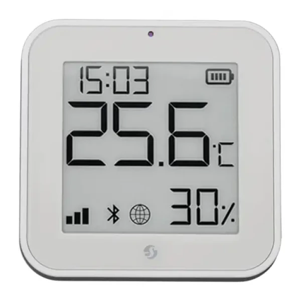 Shelly Blu HT Display ZB biela / Senzor teploty a vlhkosti / ZigBee 3.0 / Bluetooth 5.0 (BLUHTDZBW)